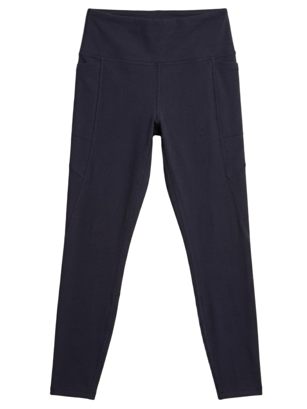 Gaiam High Waisted Pocket Leggings Gray Yoga Pants Side Pockets Size Medium